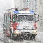 Fire engine responding